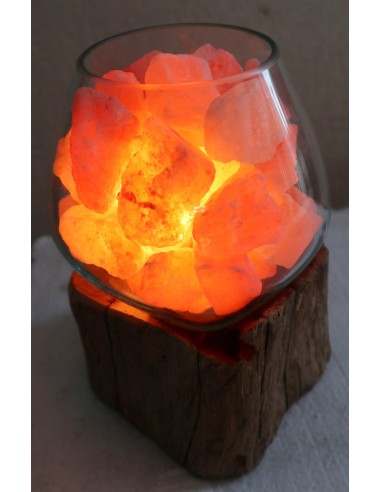 Lampada di sale UNICA VOGANTO creata in vetro...