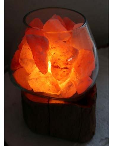 Lampada di sale UNICA VOGANTO creata in vetro...