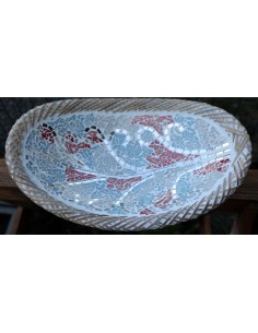 Portagioie o svuota tasche in terra cotta e mosaico di...