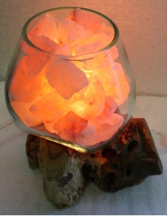 Lampada di sale UNICA VOGANTO creata in vetro soffiato su... 2