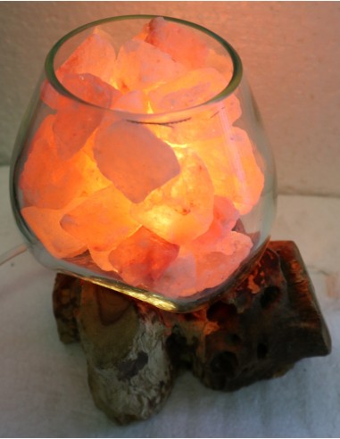 Lampada di sale UNICA VOGANTO creata in vetro...