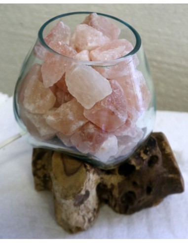 Lampada di sale UNICA VOGANTO creata in vetro...