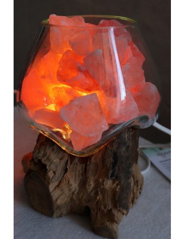 Lampada di sale UNICA VOGANTO creata in vetro...