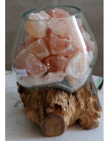 Lampada di sale UNICA VOGANTO creata in vetro...