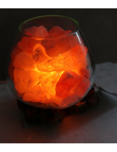 Lampada di sale UNICA VOGANTO creata in vetro...