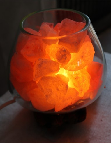 Lampada di sale UNICA VOGANTO creata in vetro...