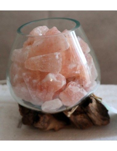 Lampada di sale UNICA VOGANTO creata in vetro...