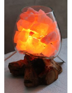 Lampada di sale UNICA VOGANTO creata in vetro soffiato su... 2