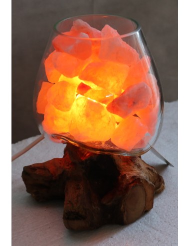 Lampada di sale UNICA VOGANTO creata in vetro...