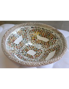 Portagioie o svuota tasche in terra cotta e mosaico di... 2