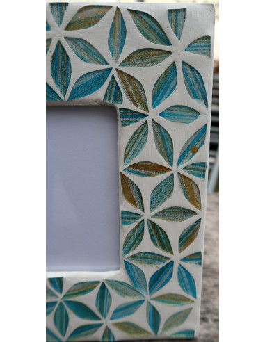 copia di Porta foto cornice bianco turchese a...