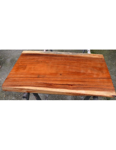 Piano in legno top massello suar o noce indiano per bagno cm 81x51/53x4,5h tavola n. 12