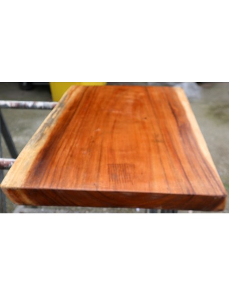 Piano in legno top massello suar o noce indiano per bagno cm 81x51/53x4,5h tavola n. 12