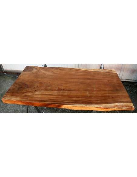 Piano in legno top massello Suar o noce indiano per bagno cm 123x68x69x5h OFFERTA tavola n. 13