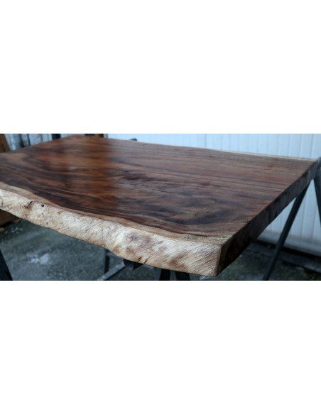 Piano in legno top massello suar o noce indiano per bagno cm 106x62x68x5h OFFERTA tavola n. 15