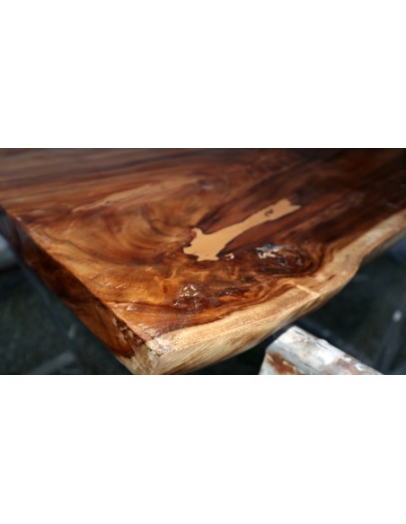 Piano in legno top massello suar o noce indiano per bagno cm 106x62x68x5h OFFERTA tavola n. 15