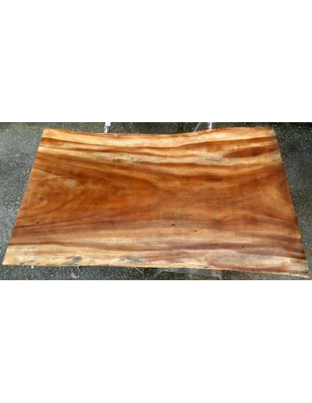 Piano in legno top massello suar o noce indiano per bagno cm 120x65x76x5h tavola n. 16