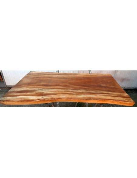 Piano in legno top massello suar o noce indiano per bagno cm 120x65x76x5h tavola n. 16