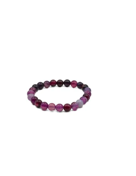 Bracciale energetico VOGANTO in pietra vera di Ametista mm 8 braccialetto perle