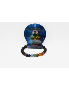 Bracciale energetico VOGANTO 7 Chakra pietre vere...