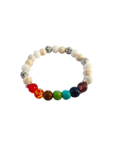 Bracciale energetico VOGANTO 7 Chakra bianco...