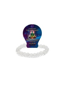 Bracciale energetico VOGANTO in pietra vera di Cristallo...