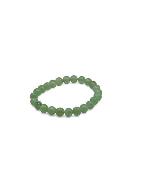 Bracciale energetico VOGANTO in pietra vera in Avventurina Verde mm 8 braccialetto perle