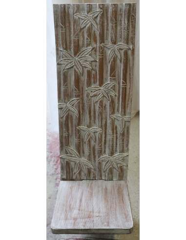 Sedia in legno di mogano tipo sdraia bianca...