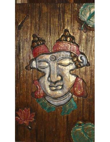 Pannello decorativo in legno trittico con...