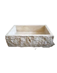 Lavandino in marmo chiaro regolare cm 60x40x17 lavabo...