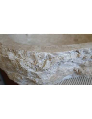 Lavandino in marmo chiaro irregolare cm...