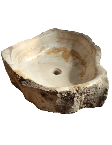Lavandino in onice bianco chiaro pietra cm...