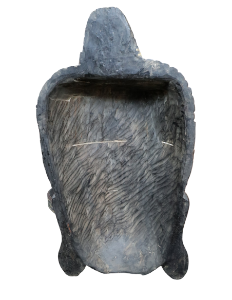 Testa di Buddha in Legno Intagliato a Mano – 50x24x110h cm – Artigianato Indonesiano – marrone