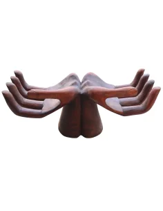 Base in Legno di Suar per Tavolino da Caffè – Intagliata...