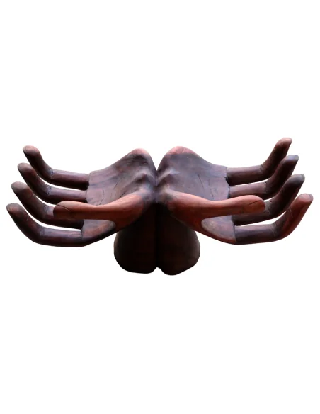 Base in Legno di Suar per Tavolino da Caffè – Intagliata a Mano – 78x22x30h cm – Artigianato Indonesiano – 3 Pezzi Disponibili