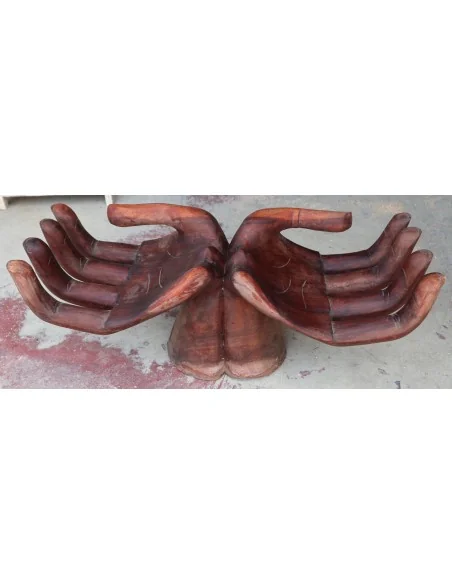 Base in Legno di Suar per Tavolino da Caffè – Intagliata a Mano – 78x22x30h cm – Artigianato Indonesiano – 3 Pezzi Disponibili