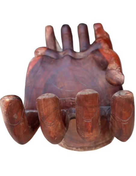 Base in Legno di Suar per Tavolino da Caffè – Intagliata a Mano – 78x22x30h cm – Artigianato Indonesiano – 3 Pezzi Disponibili