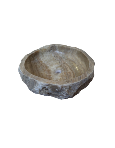 Lavandino in onice marrone miele pietra cm...
