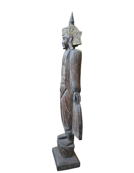 Statua in Legno Divinità Balinese – 205h cm – Intagliata a Mano in Indonesia