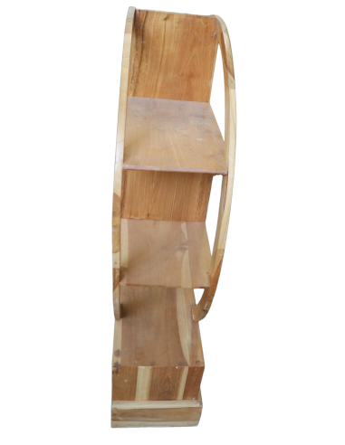 Mobile Tondo in Legno di Teak – Design Etnico...