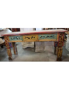 Consolle Porta TV in Legno Intagliato – Stile Tibetano –... 2