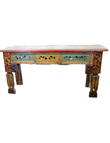 Consolle Porta TV in Legno Intagliato – Stile...