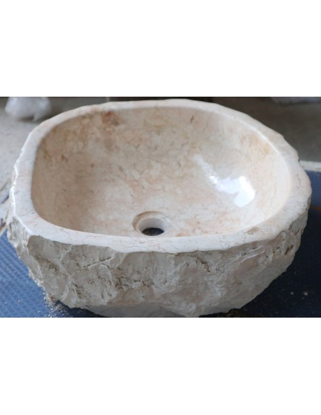 Lavandino in Marmo Naturale 43x40x15 cm – Artigianato Indonesiano