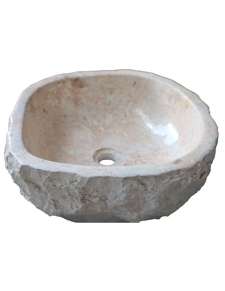 Lavandino in Marmo Naturale 43x40x15 cm – Artigianato Indonesiano