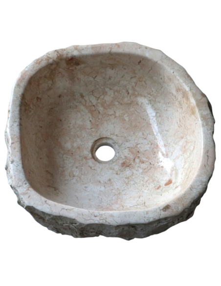 Lavandino in Marmo Naturale 43x40x15 cm – Artigianato Indonesiano