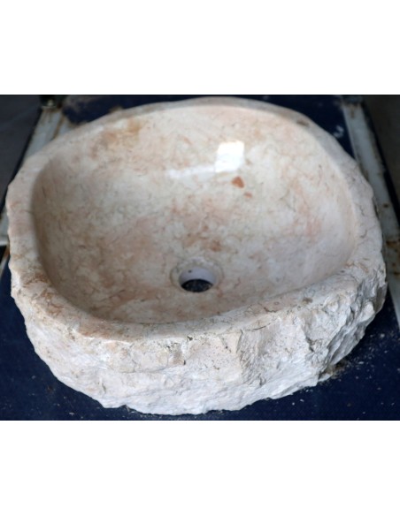 Lavandino in Marmo Naturale 43x40x15 cm – Artigianato Indonesiano