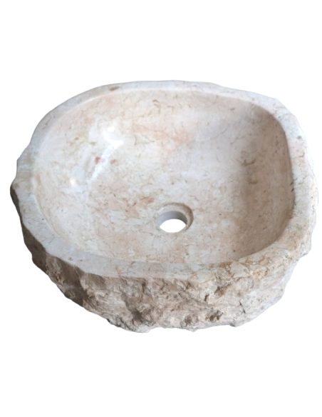 Lavandino in Marmo Naturale 43x40x15 cm – Artigianato Indonesiano