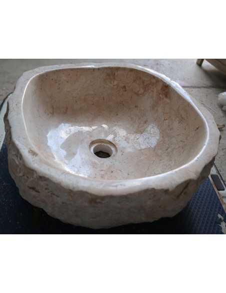 Lavandino in Marmo Naturale 43x40x15 cm – Artigianato Indonesiano