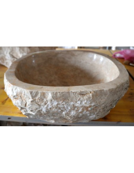 Lavandino in Marmo Naturale 44x42x15 cm – Artigianato Indonesiano