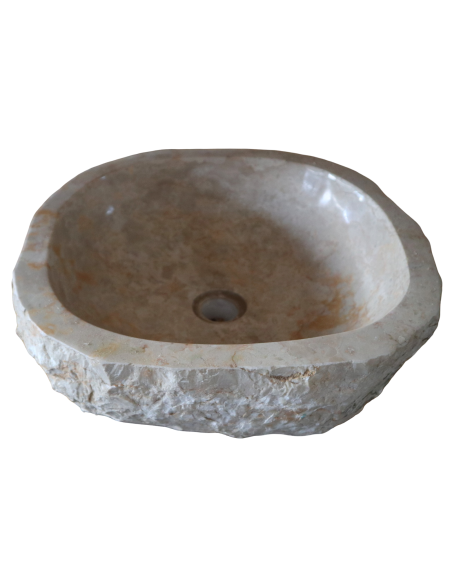 Lavandino in Marmo Naturale 44x42x15 cm – Artigianato Indonesiano